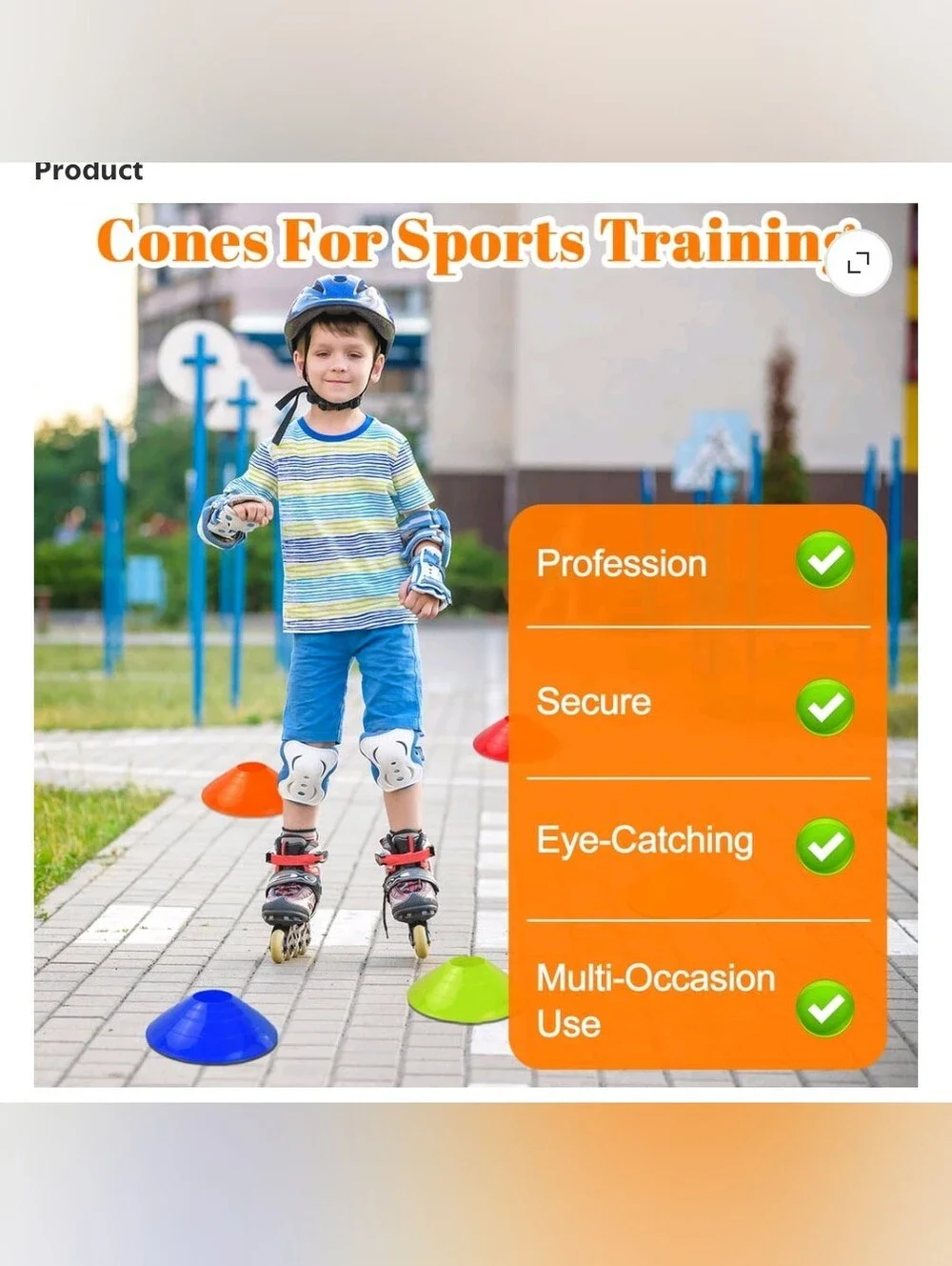30 Pcs Disc Cones Training Cones Agility Soccer Cones with Carry Bag for Trainin